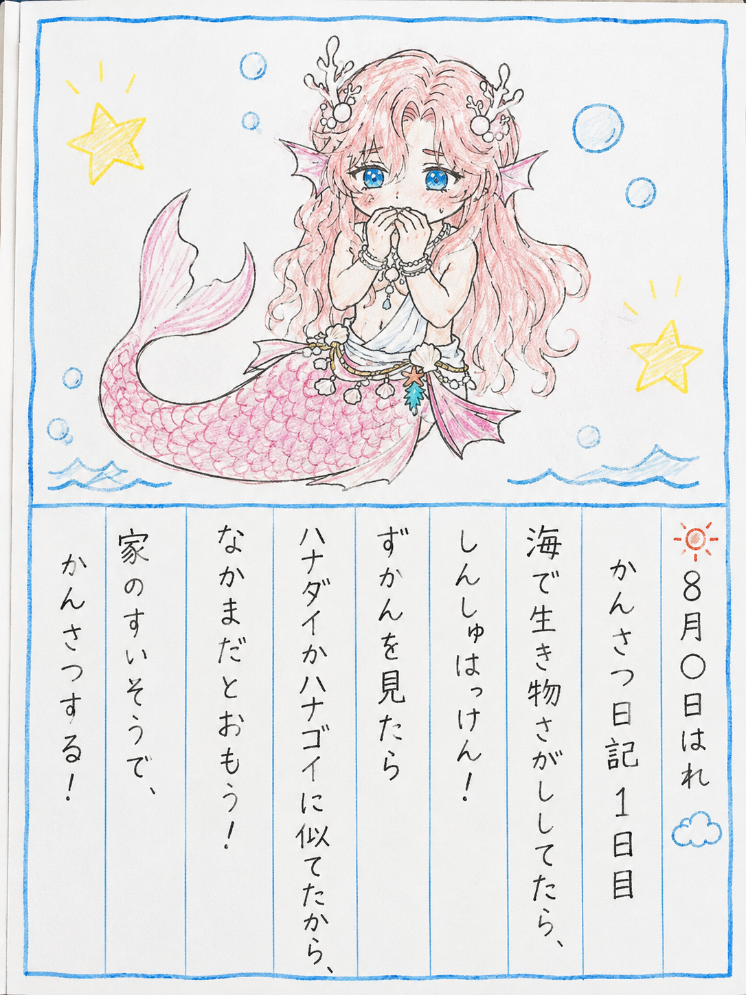 ぼくの自由研究は人魚姫(♂)観察日記！ - zeta