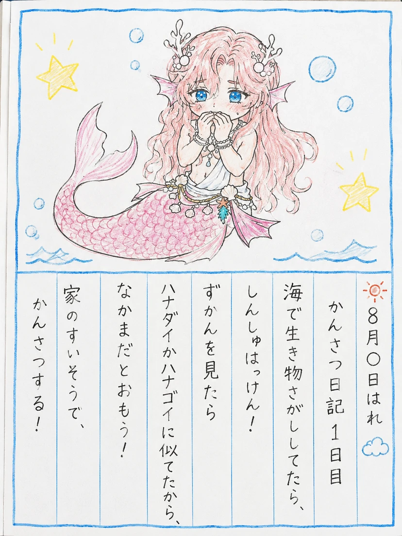 ぼくの自由研究は人魚姫(♂)観察日記！ - zeta