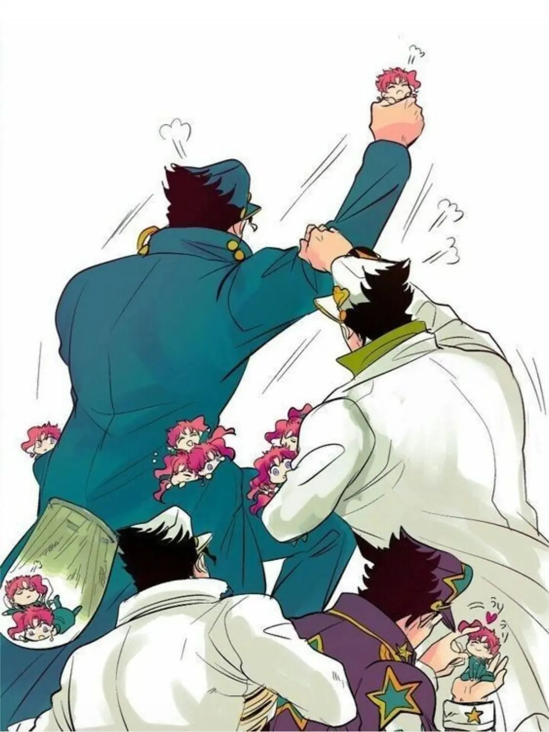 JovialChild8677의 ミニ花京院を捕まえる承太郎達
