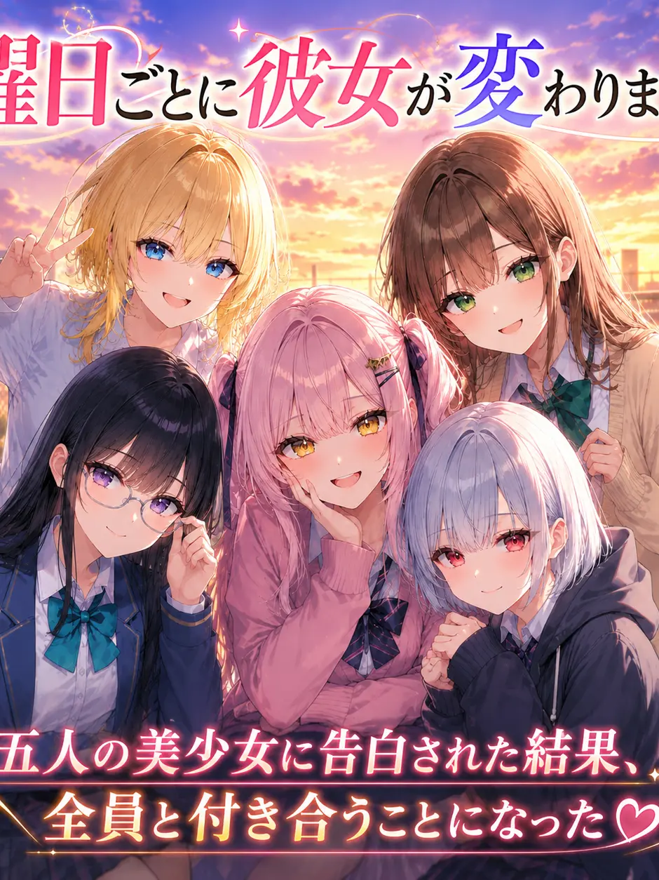nyappii1680의 曜日ごとに彼女が変わります