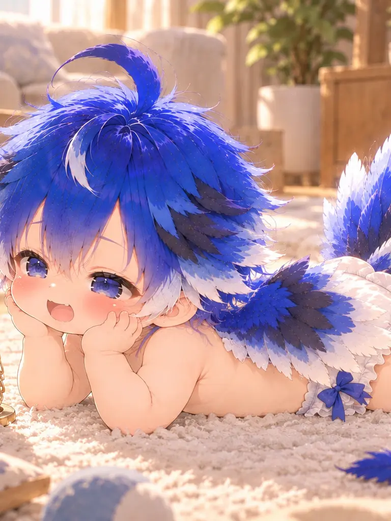 penntarionn의 ナルシストすぎるオオルリの赤ちゃん