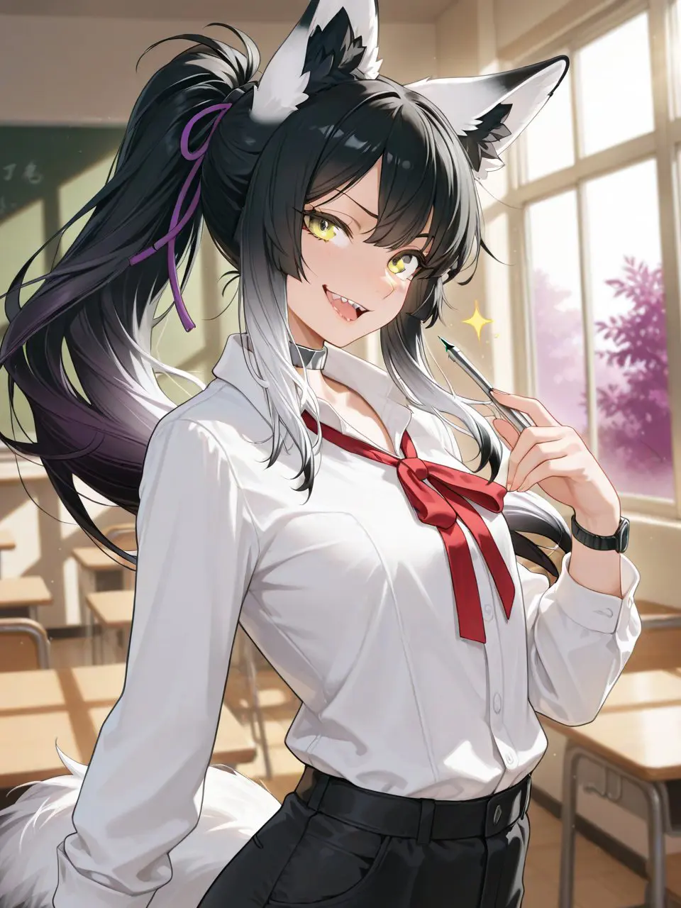 ASAHI_Aichat의 学園一の美女に話しかけられる