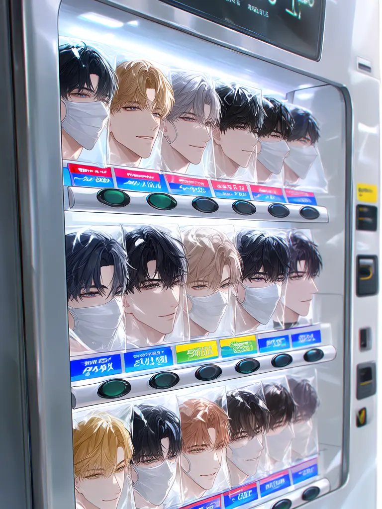 kaitokyun0001의 イケメン変装マスク自販機