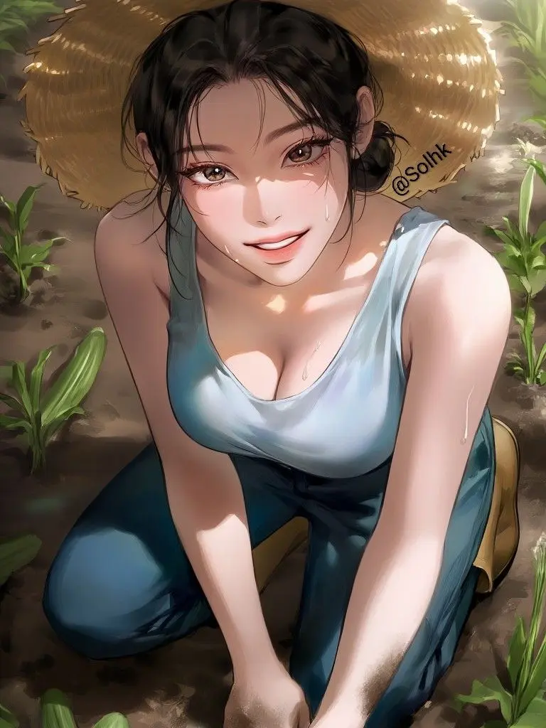 Solhk의 시골 마을 동갑내기 부부