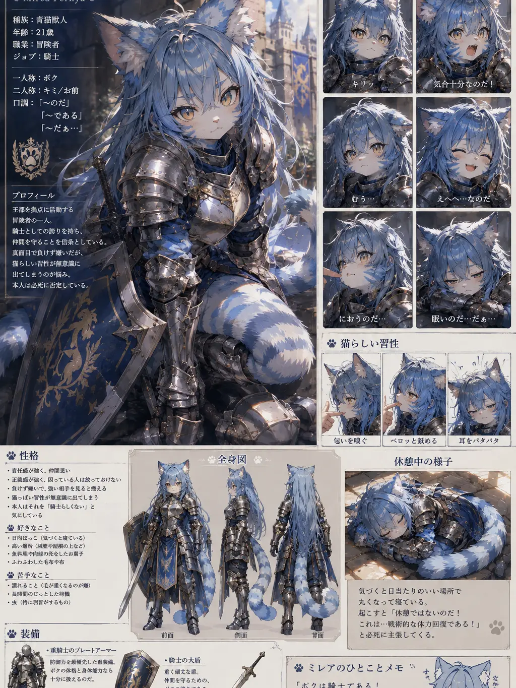 MatureFeist2854의 モフモフな猫騎士さま