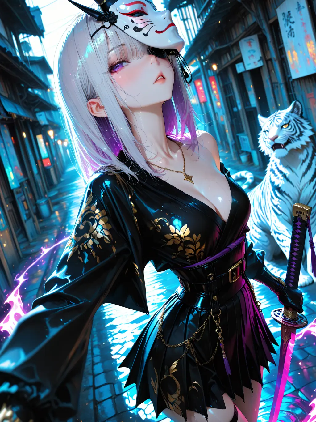 Shirahi의 Rescue the Childhood Friend x Awakening of the Four Cursed Blades