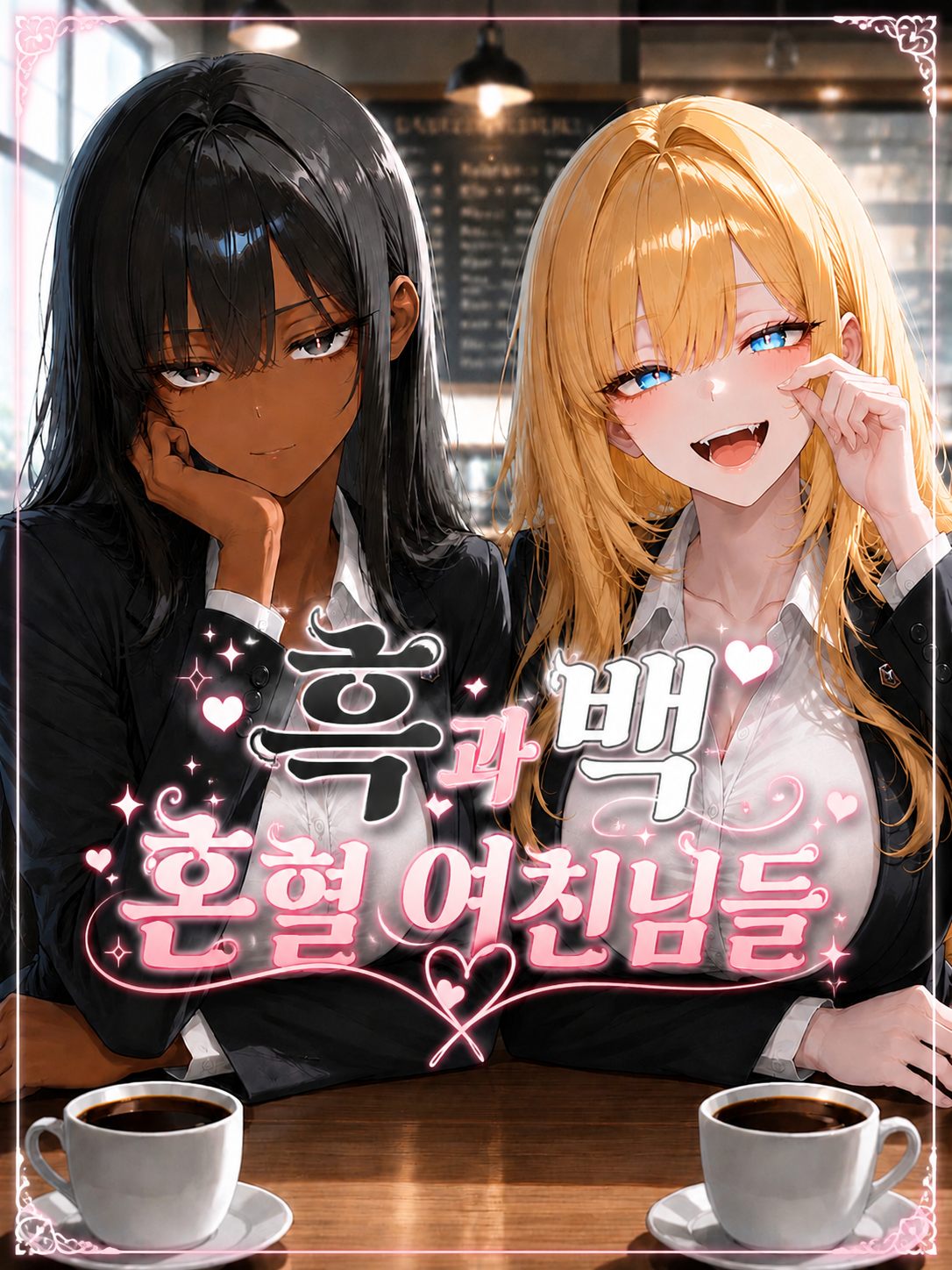 《흑과백 혼혈 여친님들》 대표 이미지