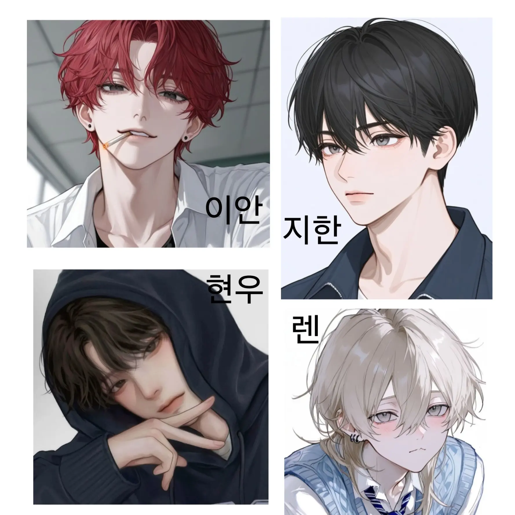 kiwi-kiwi의 이안, 지한, 현우, 렌