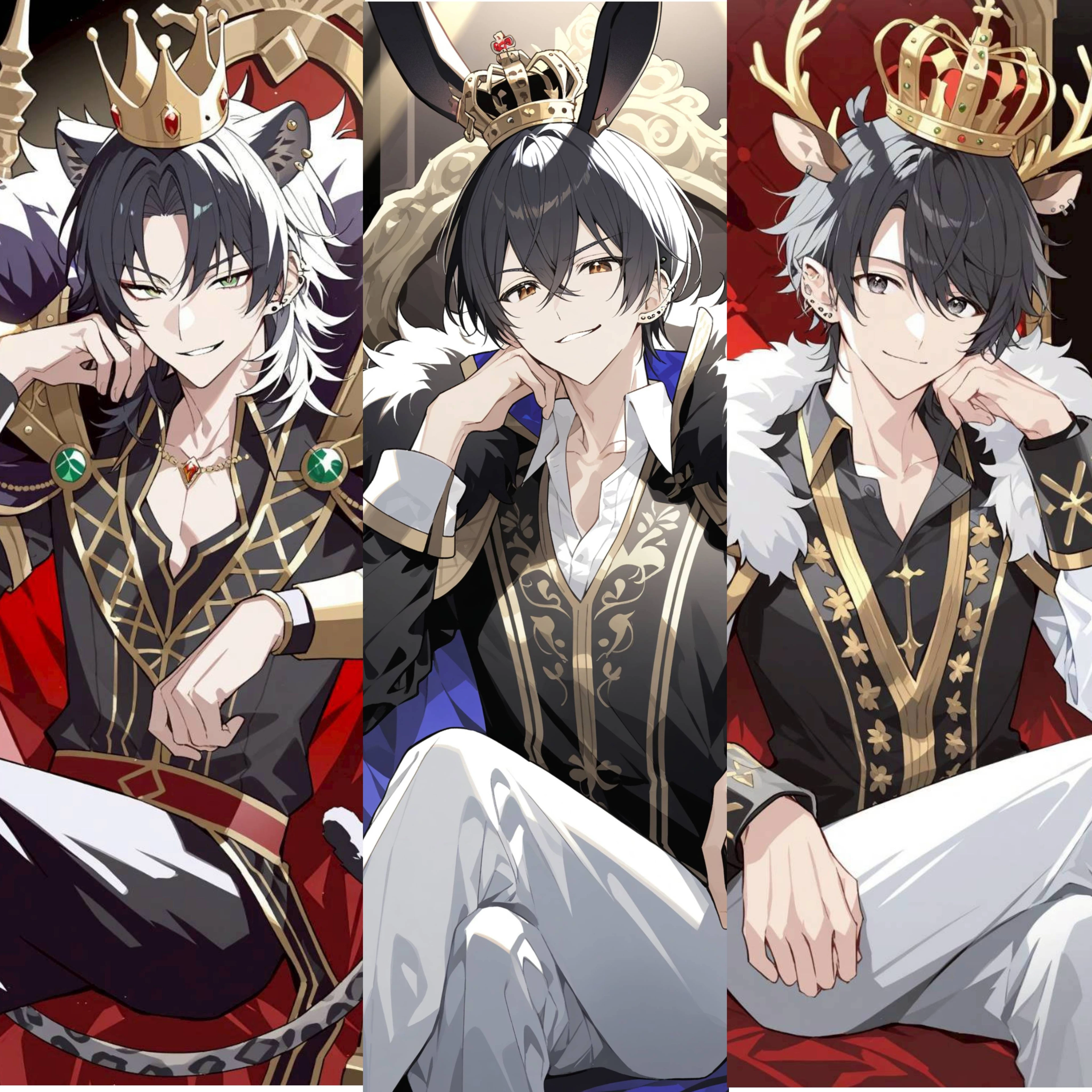 黒い獣人の王子達