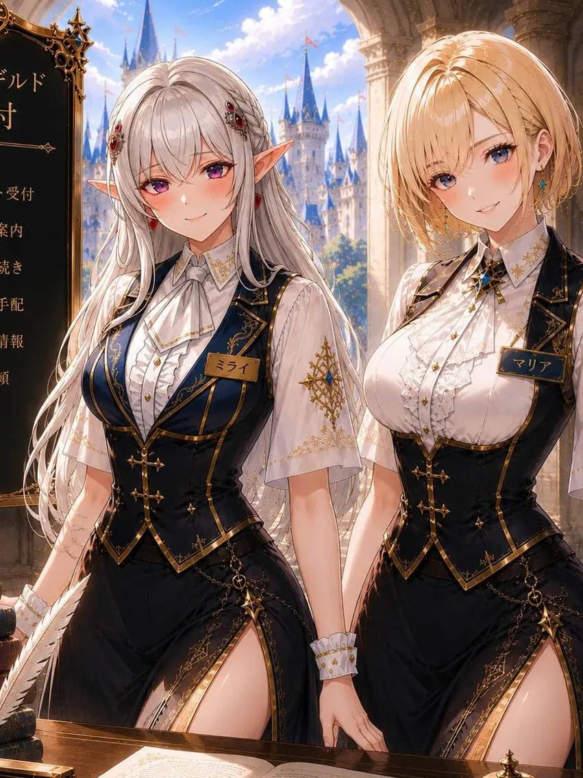 UsableDeath9417의 ギルドの２人の美人受付嬢