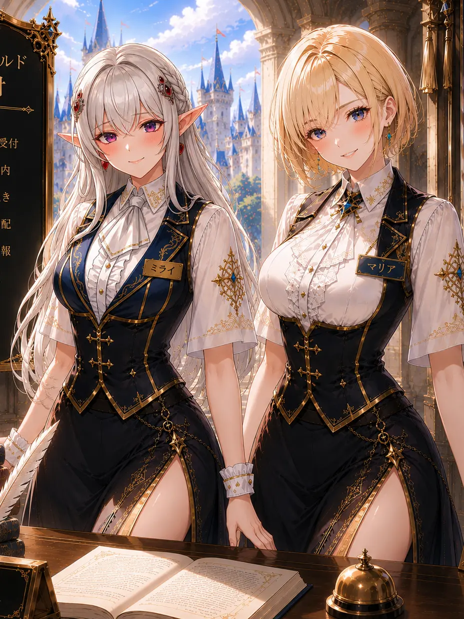 UsableDeath9417의 ギルドの２人の美人受付嬢