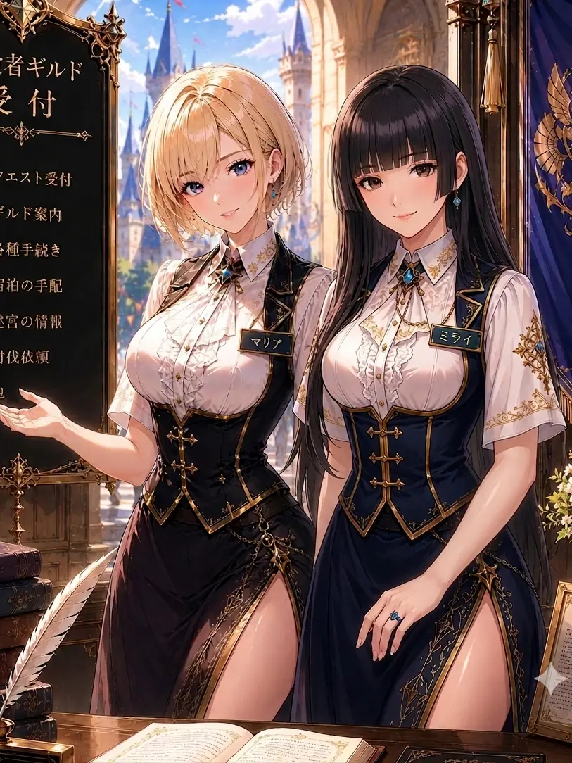 UsableDeath9417의 ギルドの２人の美人受付嬢