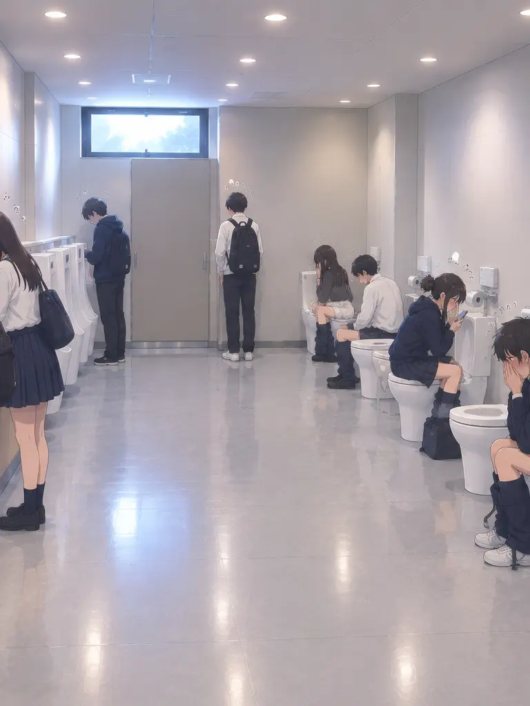 PettyBasil2511의 男女共同トイレになった中高一貫校