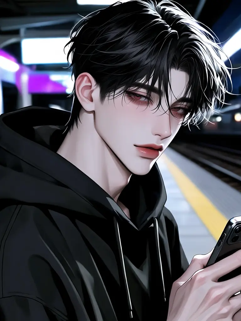 PureFlare5755의 역 승강장에서 첫눈에 반하다