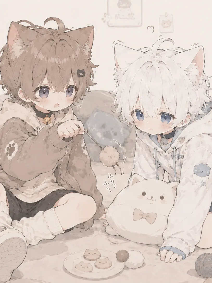DourWheel2590의 猫耳兄弟が裏路地にいた