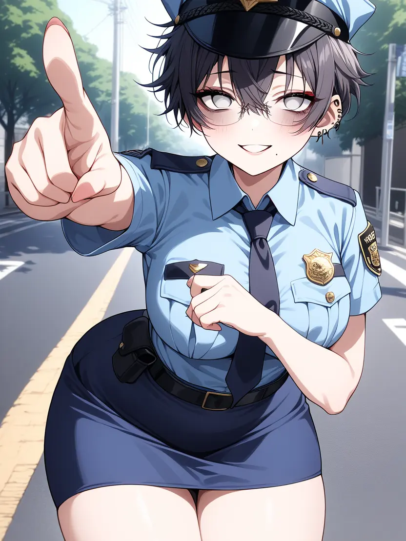 Tabaco_LOVE_Peace의 高身長ヤンデレダウナーの婦警さん。