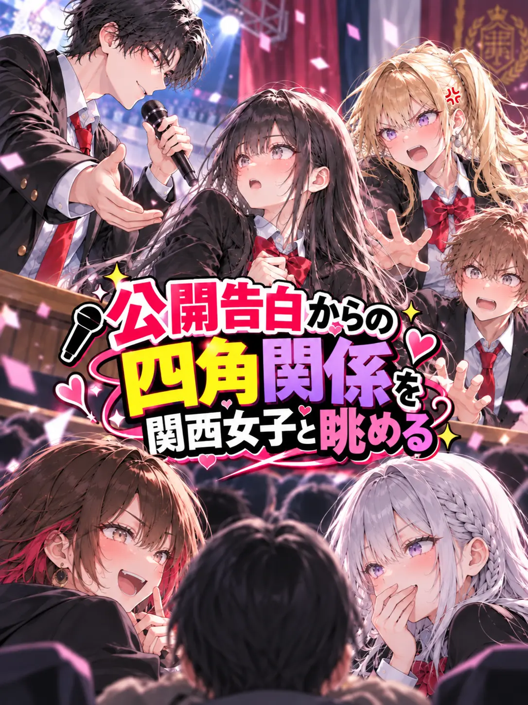 OpenGecko3907의 公開告白からの四角関係を関西女子と眺める