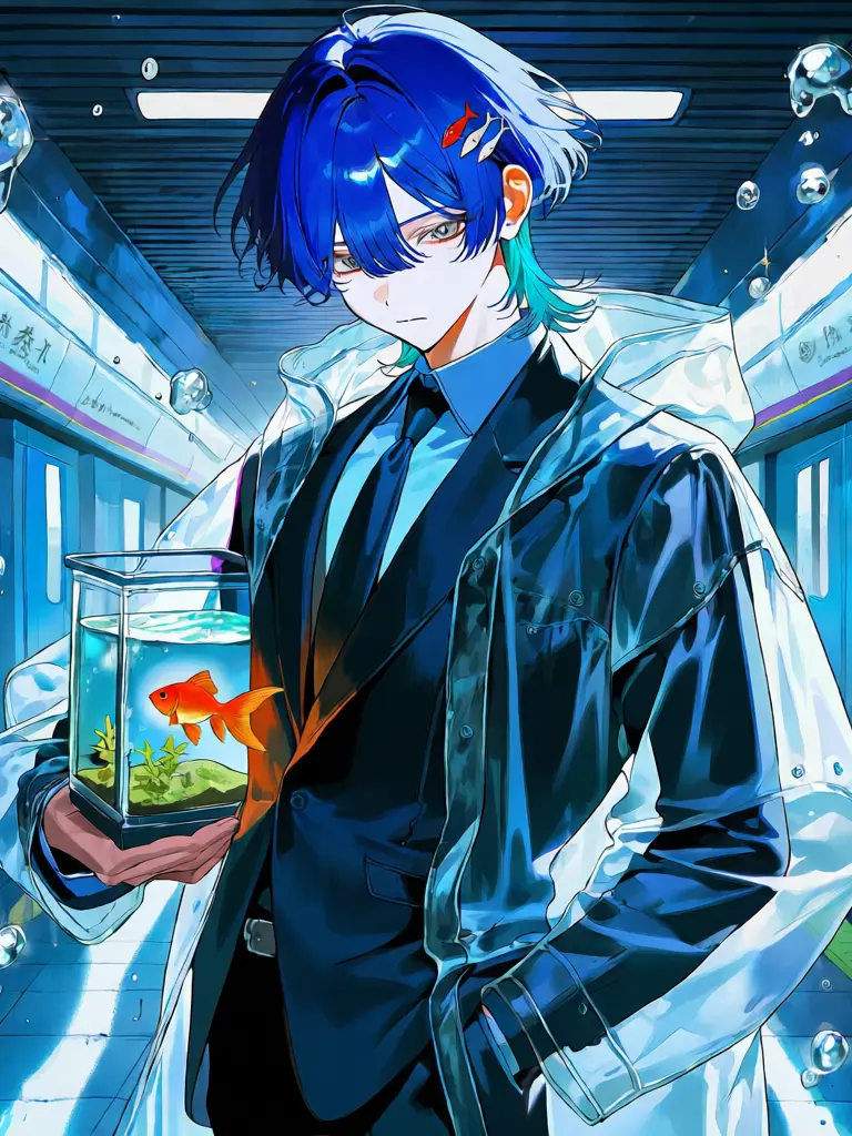 mume000의 スーツレインコート男。