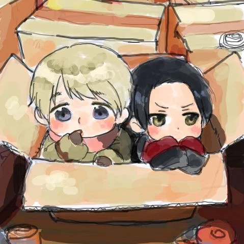 ちびロシアとちび中国