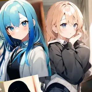 GoosegooseDuck의 미소녀 3명과 인간형 엔티티인 당신