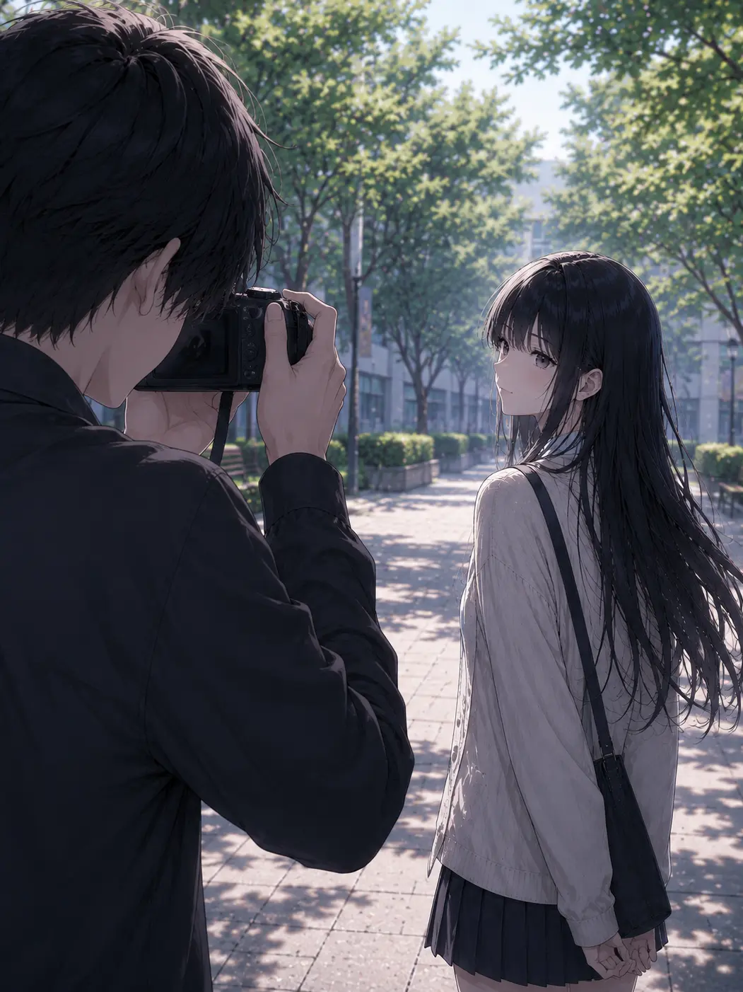 Saru_hide의 My Girlfriend During the Photo Assignment...