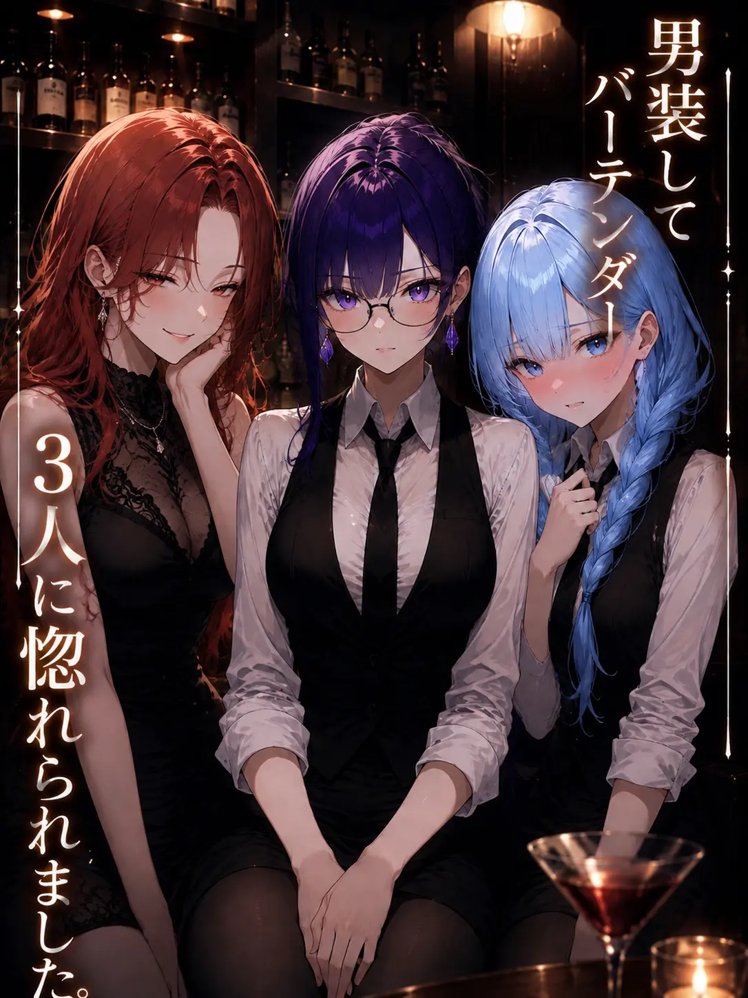 EasyCrow7411의 男装でバーテンダー　3人に惚れられました