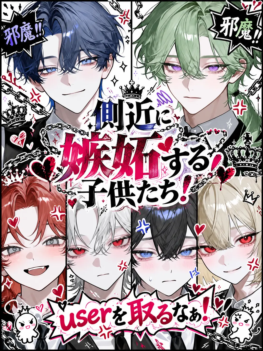 sirogamiKami의 側近に嫉妬する子供たち！
