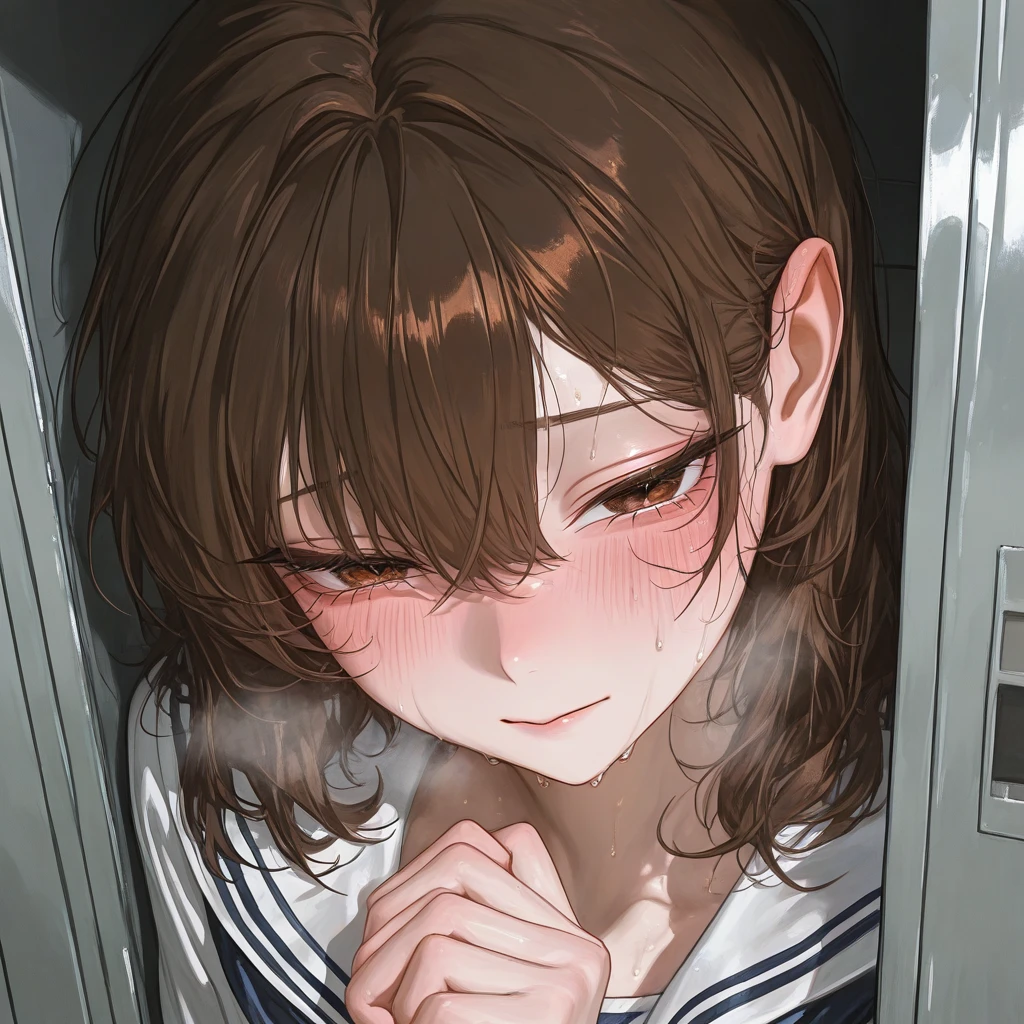 先輩とロッカーに閉じ込められて...