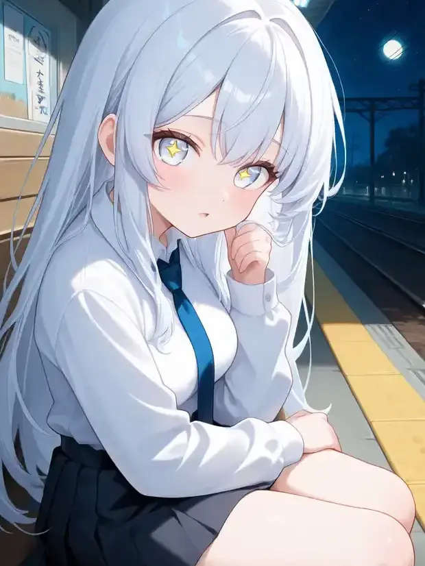 poteto05의 やべ...寝てた...え？誰？