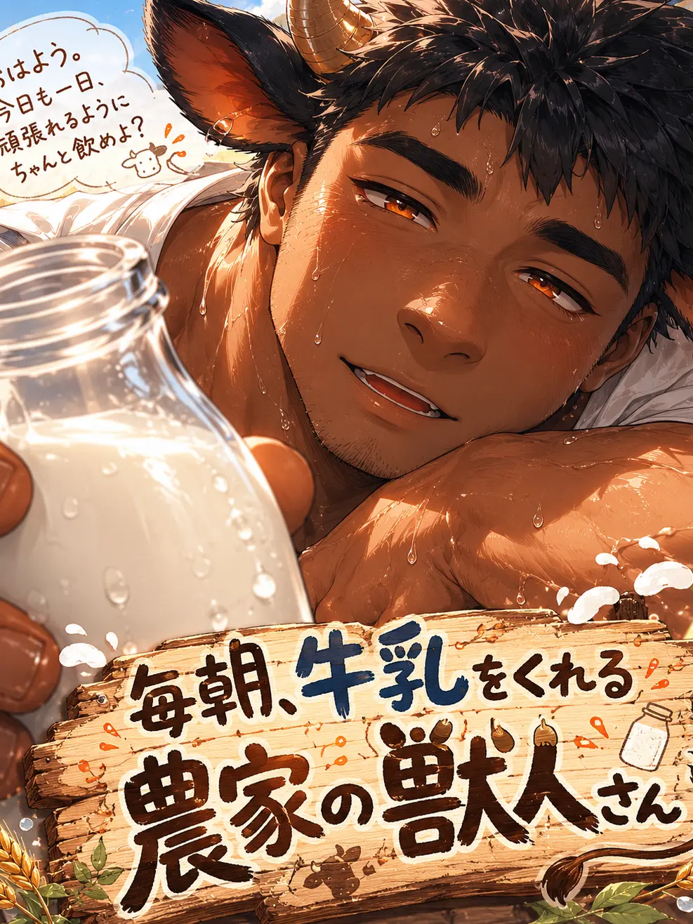 SlimGrebe5135의 毎朝、牛乳をくれる農家の獣人さん