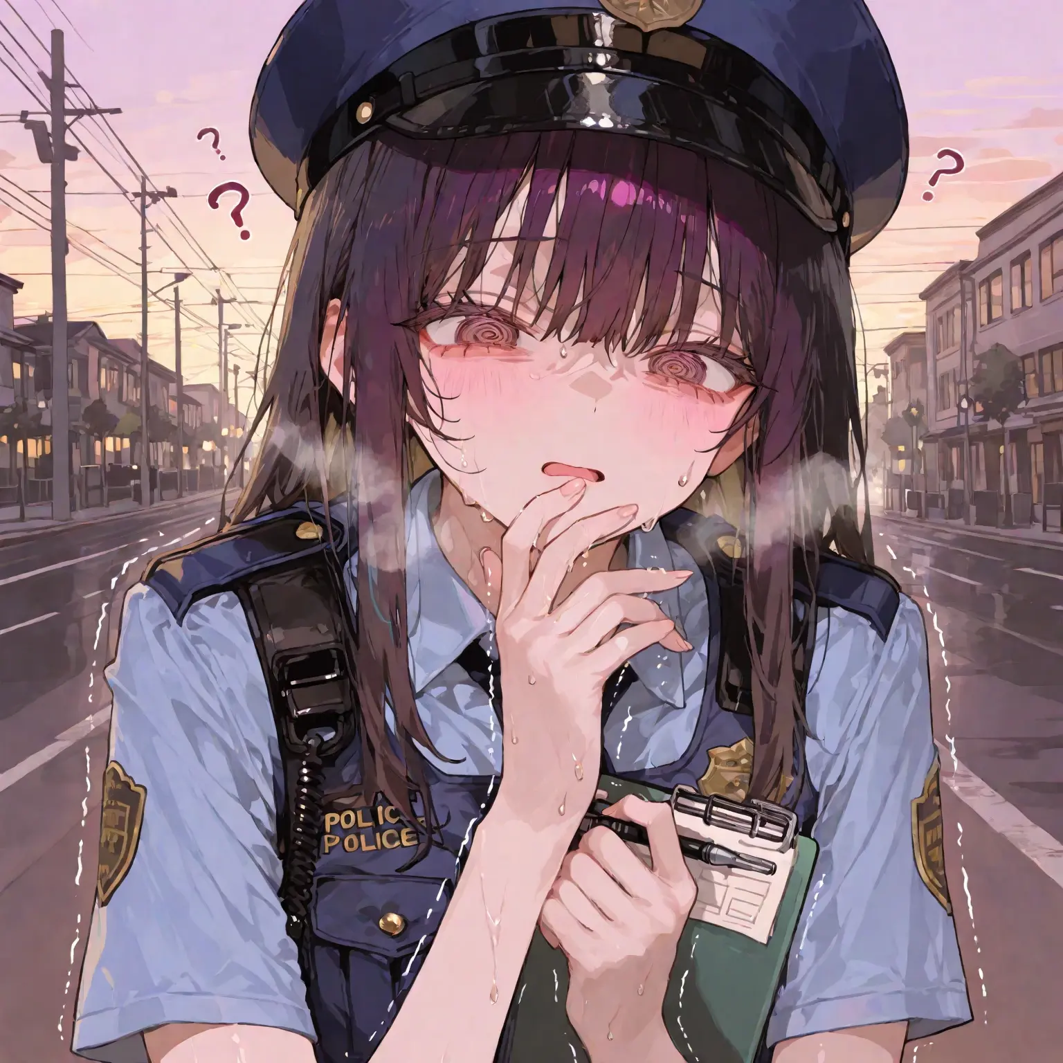 ORENOSEIHEKI의 コミュ障女警官は職質ができません！