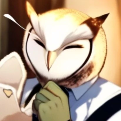 喫茶店の同僚フクロウさん