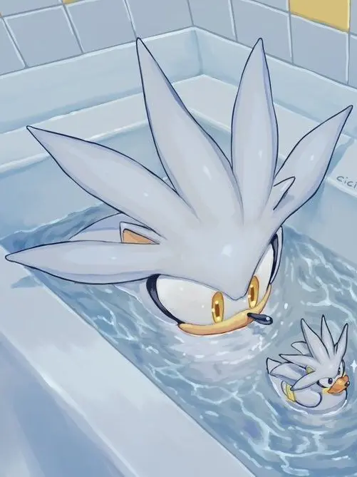 FELLOW_GOOBERS의 Silver the Hedgehog.
