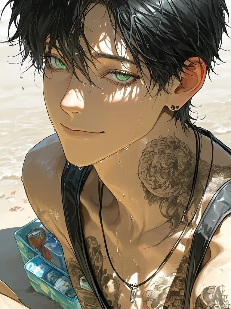 SnazzyBatik3622의 海で出会った話すのが苦手な天使ちゃん。