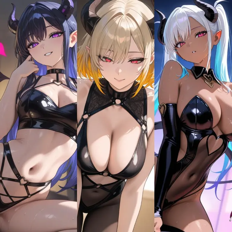 OliverFatty1593의 サキュバス三姉妹のディープトライアングル