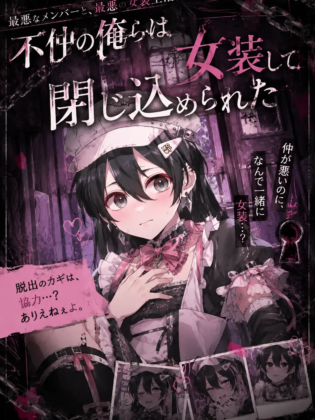 IndigoCow8111의 不仲の俺らは女装されて閉じ込められた