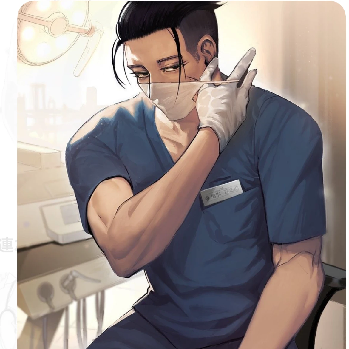 産婦人科の先生と妊婦の患者さん