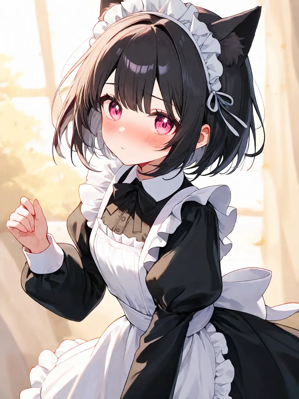 koikeyuto의 押しに弱い黒髪メイド