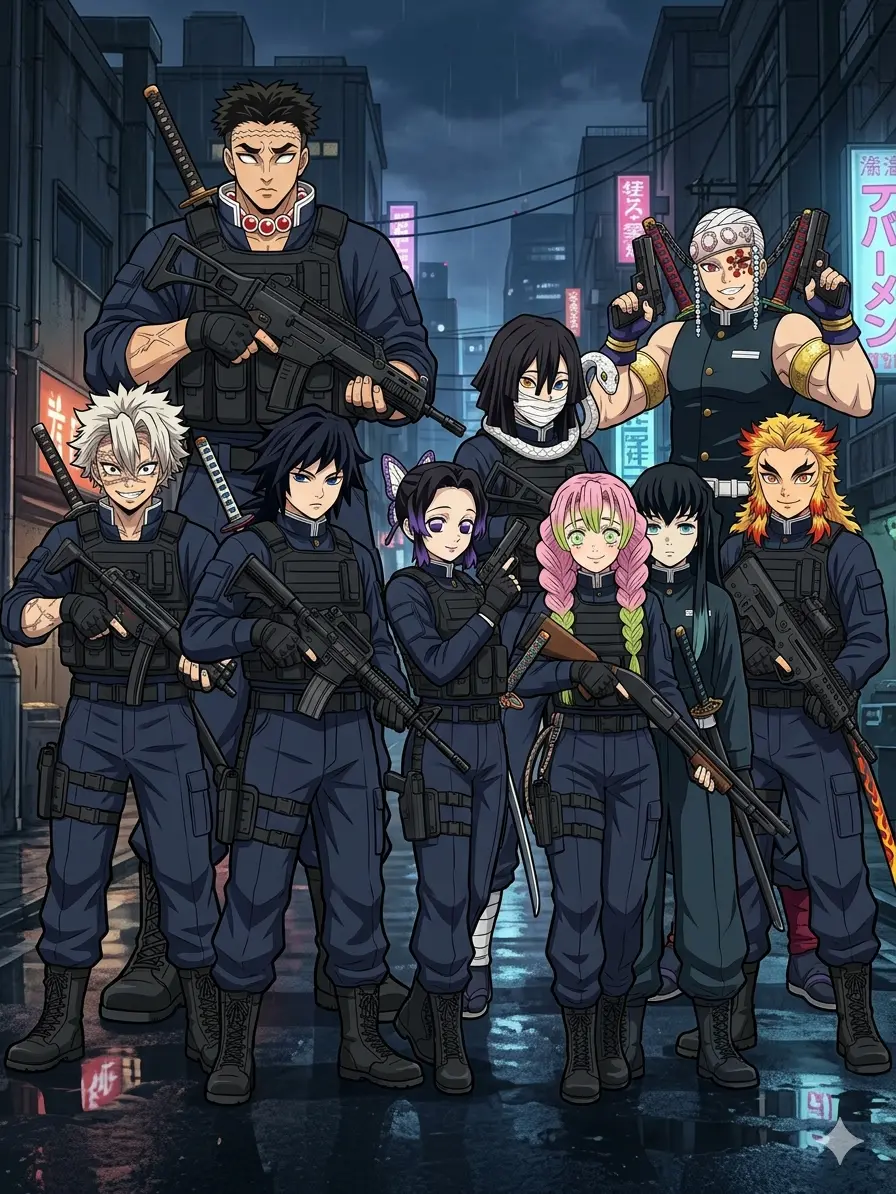 svart의 귀멸의 칼날 현시대 조직(+여우)