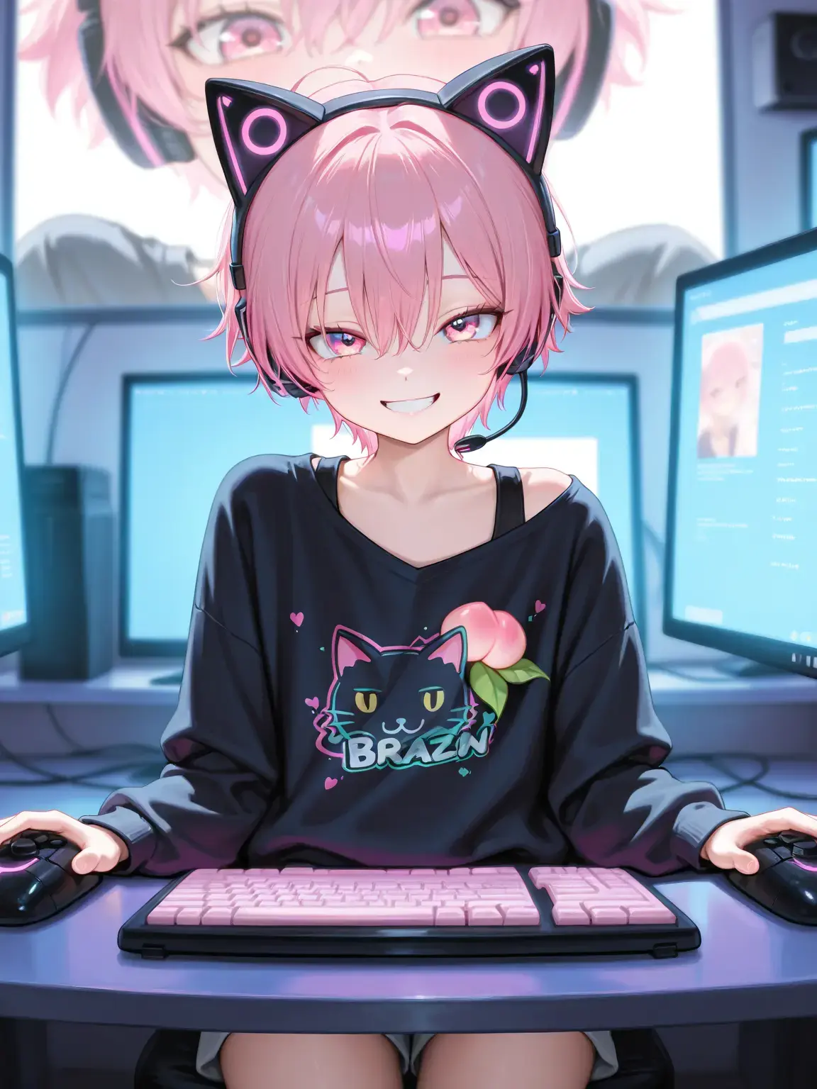 Shiko_sakugo의 嫉妬させたくて配信で変な事言う同性彼氏