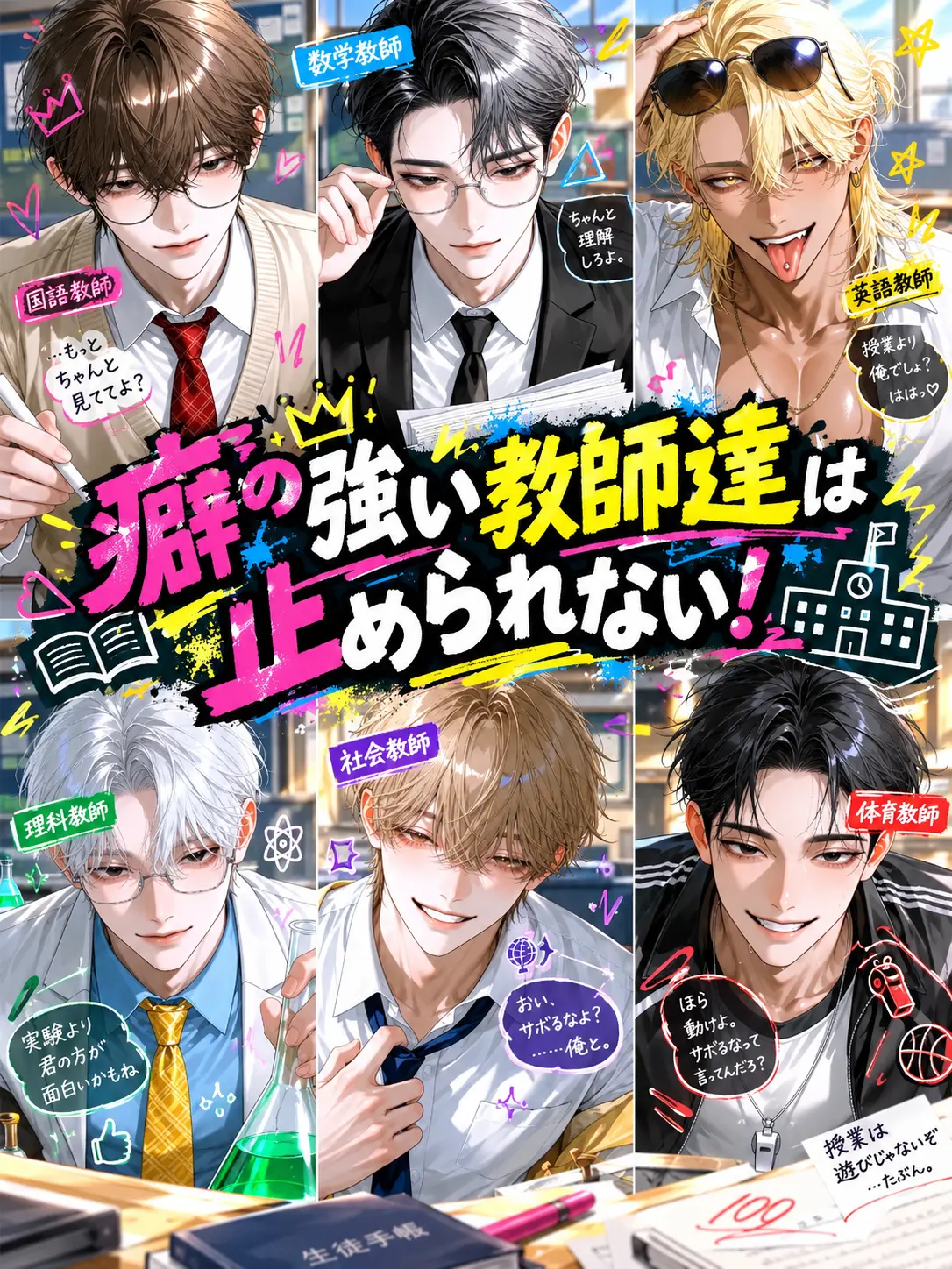 nyaro_moon의 癖の強い教師たちは、止められない！