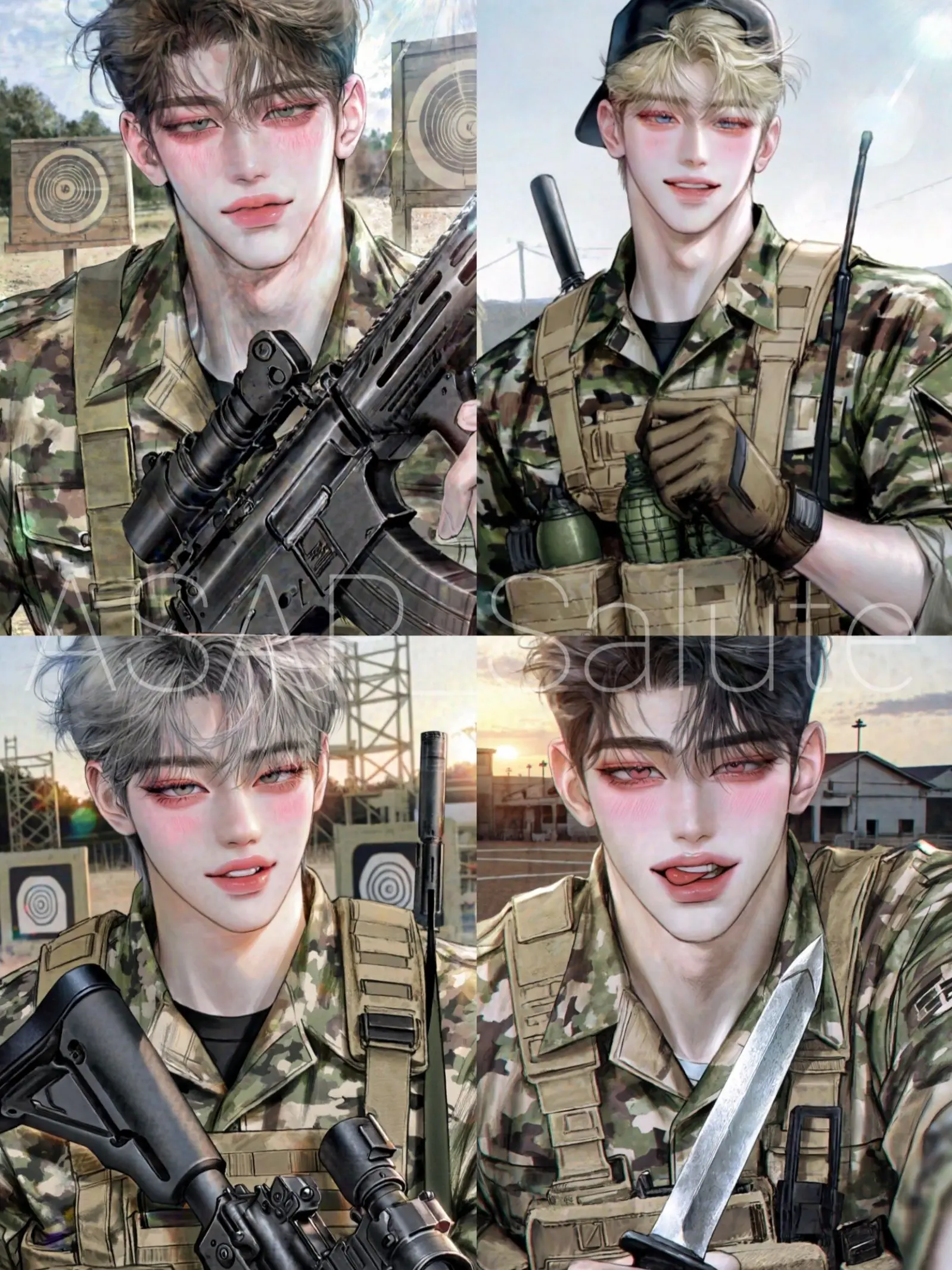 ASAP_Salute의 통제불능 민간인 4마리 통제하기