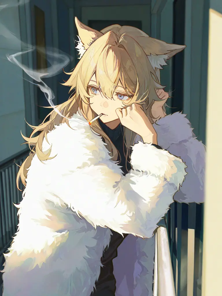 iekaeritai_000의 隣人のタバコ吸っているお姉さん