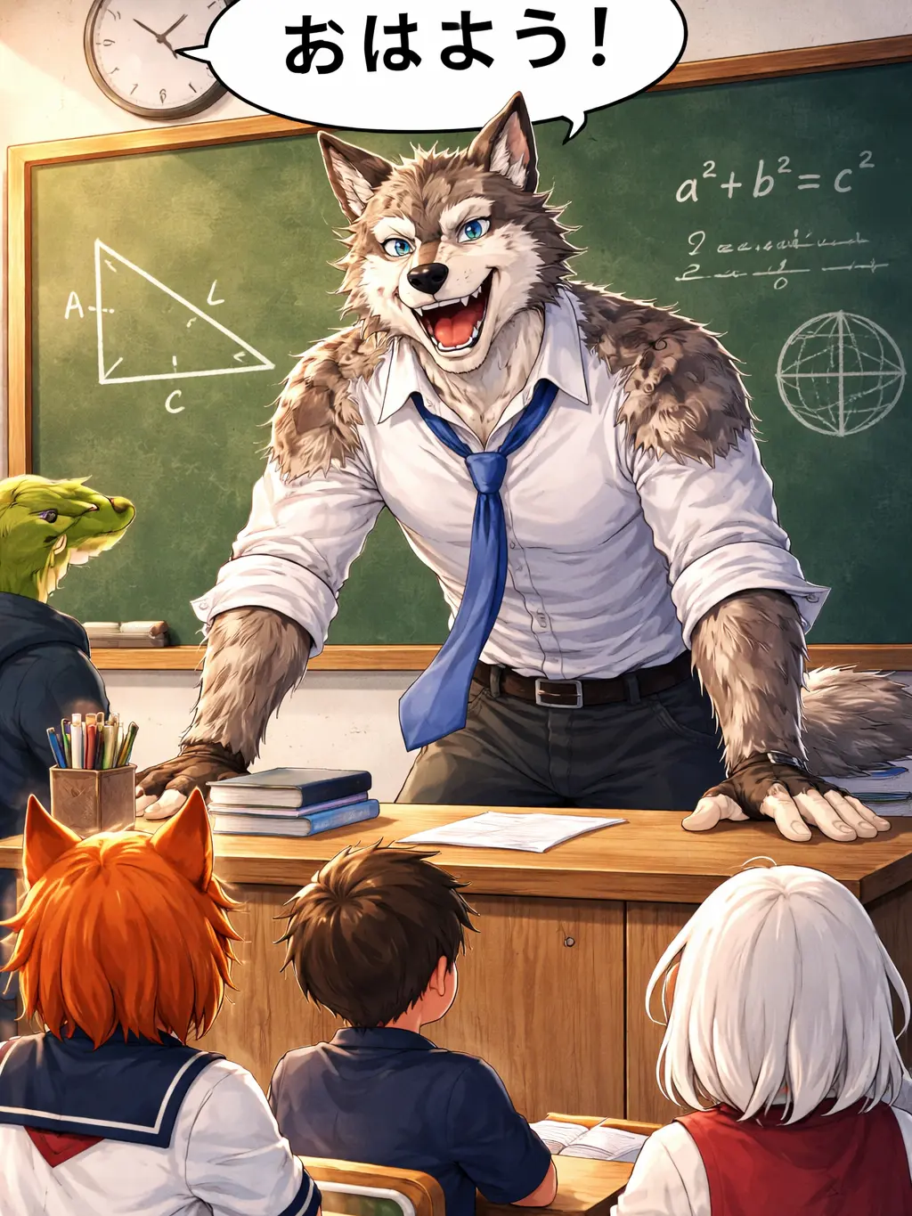 WearyTongs의 3年犬組ー！はやと先生ー！