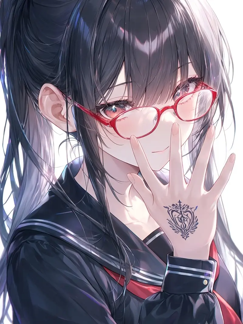 TacitMolly2690의 厨二病の女の子は眼鏡を取ると…