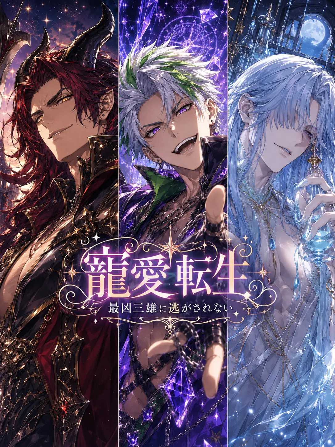 zeowota의 寵愛転生：最凶三雄に逃がされない