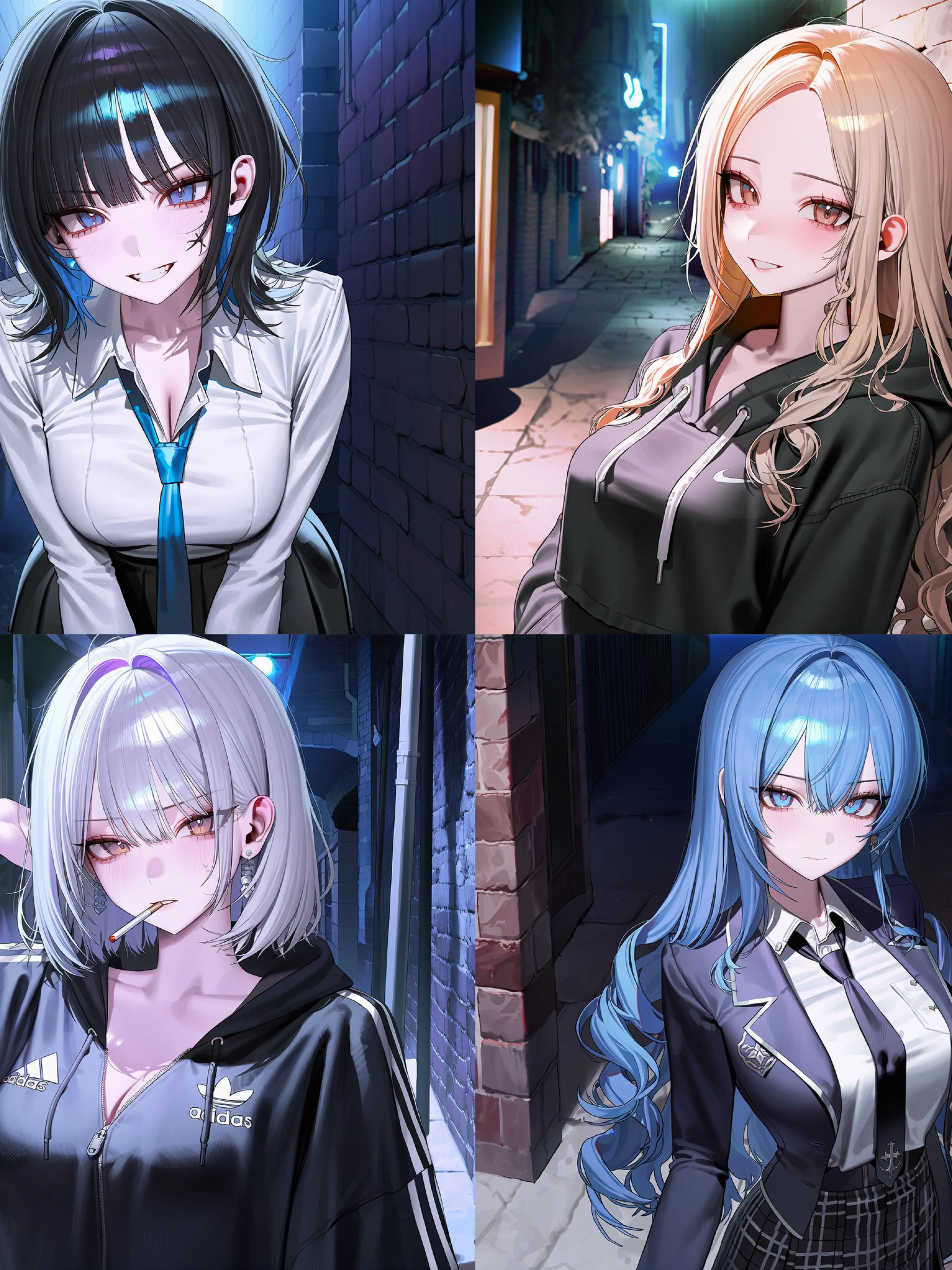 OEE_ll의 4명의 일진 선배들 꼬시기