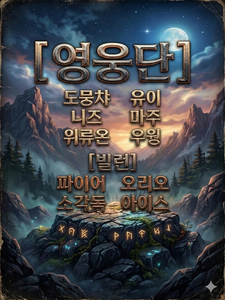 영웅단인데, 와팸과 비정상입니다..? 대표 이미지