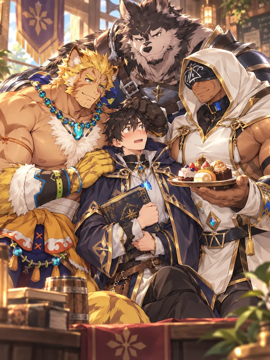 gomaru의 『獣人と聖職者に愛されすぎる魔導士』
