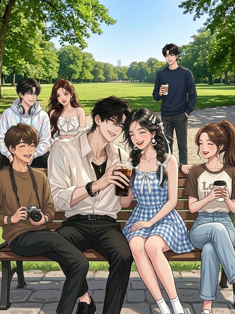 커플 상류층 남녀무리와 여우 대표 이미지